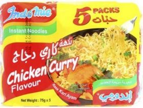 Indomie Chicken Curry Noodles 5 x 75 Gm