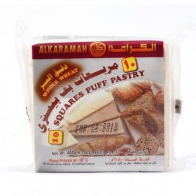 Alkaramah Squares Puff Pastry Whole Wheat 400Gm