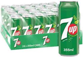 7 Up Carbonated Soft Drink Can 24 X 325Ml