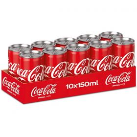 Coca Cola Carbonated Soft Drink 10 X 150Ml