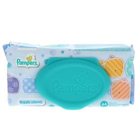 Pampers Fresh Clean Baby Wipes, 64 Count