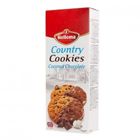 Hellema Country Cookies Coconut Chocolate 175Gm