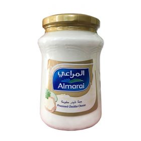 Almarai processed cheddar cheese, in  a glass jar, 500gm.