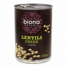 Biona Organic Lentils Green In Water 400g