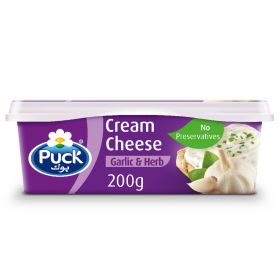 Puck Cream Cheese with Garlic & Herbs 200Gm