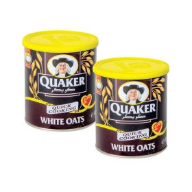 Quaker Quick Cooking White Oats 2 x 500g
