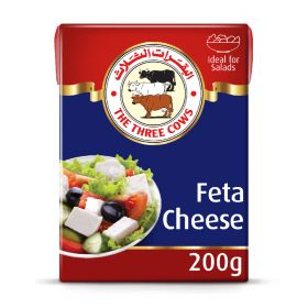 the three cows feta cheese firm, 200g