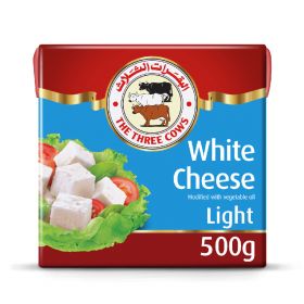 the three cows white cheese light, 500g 