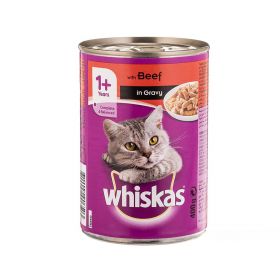 Whiskas Catfood With Beef In Gravy 1+ Years 400g