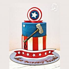 Captain America cake 3Kg