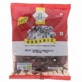 24 Mantra Organic Red Chilli Whole 100g