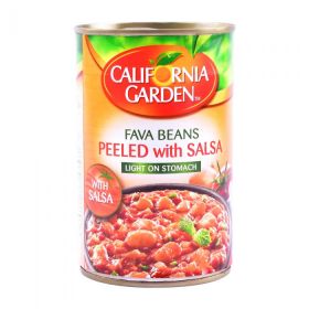 California Garden Fava Beans Peeled With Salsa 450Gm
