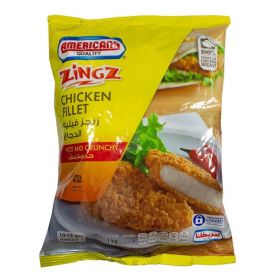 Americana Zingz Chicken Fillet Hot And Crunchy 1Kg