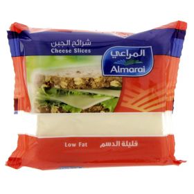 almarai low fat cheese slices, 10 slices.