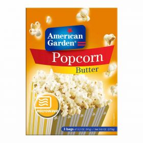American Garden Microwave Butter Popcorn Gluten Free 273g