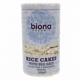 Biona Organic Rice Cakes With Sea Salt 100g