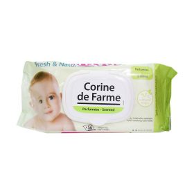Corine De Farme Baby Wipes Fresh & Natural 56'S With Lid