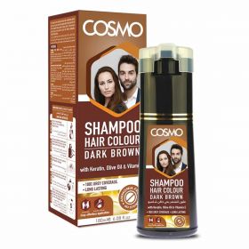Cosmo Shampoo Hair Colour Dark Brown 180ml