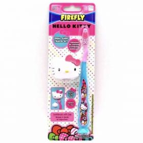 Dr. Fresh Firefly Hello Kitty Travel Kit Toothbrush W/Cap 