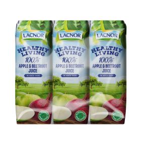 Lacnor Healthy Living 100% Apple & Beetroot Juice 6 X 250Ml