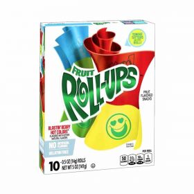 General Mills Fruit Roll-Ups Blastin' Berry Hot Colors Fruit Flavored Snacks 141g