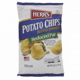 Herr's Potato Chips Kettle Cooked Reduced Fat 142g
