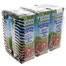 Lacnor Healthy Living 100% Pomegranate Juice 6 X 250Ml