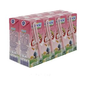 Lacnor Essentials Strawberry Flavoured Milk 8 X 180Ml