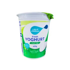 Mazoon Fresh Yoghurt Full Fat 400 Gm