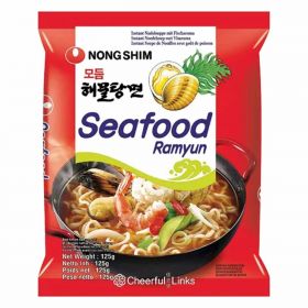 Nongshim Noodle Soup 125g Seafood Ramyun 1x20
