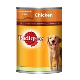 Pedigree Chicken Loaf Wet Dog Food Can 400g