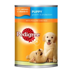 Pedigree Puppy with Poultry and Rice Wet Dog Food Can 400g