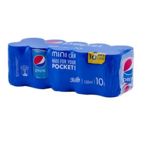 Pepsi Carbonated Soft Drink Can 10 X 150Ml