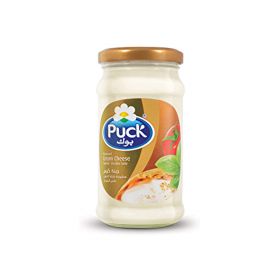 Puck cream cheese, glass jar, 240 gm.