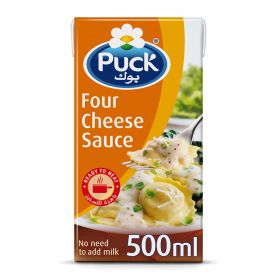Puck Four Cheese Sauce 500 Ml, tetra packed