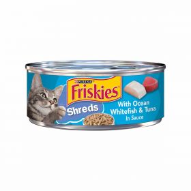 Purina Friskies Shreds with Ocean Whitefish & Tuna in Sauce 156g