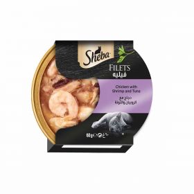 Sheba Filets Chicken With Shrimp And Tuna Cat Food 60g