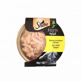 Sheba Filets Shredded Chicken Cat Food 60g