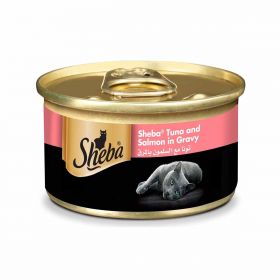 Sheba Tuna and Salmon with Gravy Cat Food 24 x 85g
