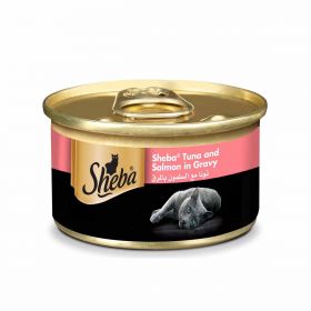 Sheba Tuna and Salmon with Gravy Cat Food 85g