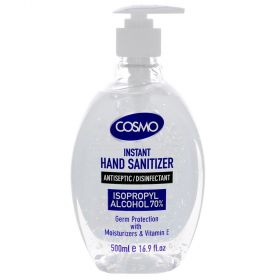 cosmo hand sanitizer, antiseptic disinfectant.