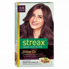 Streax Cream Hair Color - Burgundy 3.16
