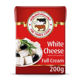the three cows white cheese full cream, 200g