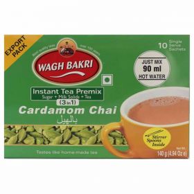 Wagh Bakri Instant Tea Premix 140g Cardamom 1 x 24