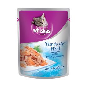 Whiskas Cat Food Purrfectly With Tuna & Salmon 85g