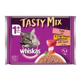Whiskas Tasty Tuna Crab With Carrot 4 x 70g