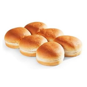 White Burger Breads 6pcs Large