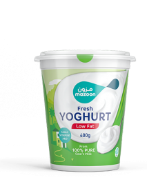 Mazoon Fresh Yoghurt Low Fat 400 Gm